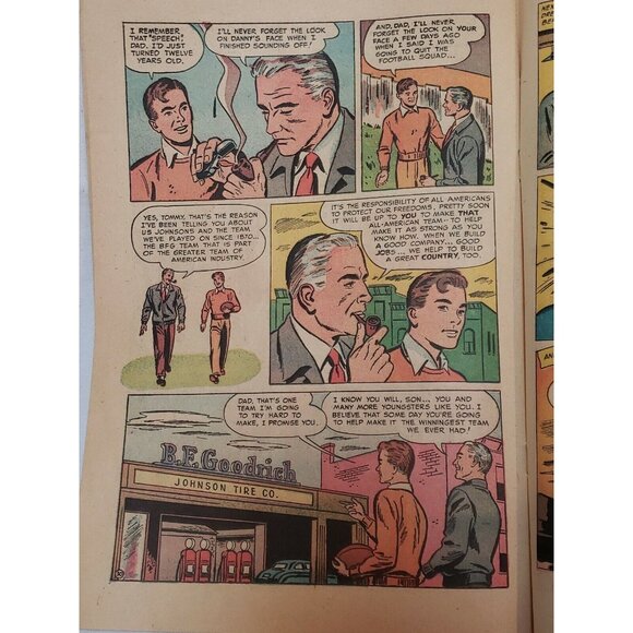 50s BF Goodrich Advertising Promotion Comic Book Johnson Makes The Team Vintage - Picture 4 of 10